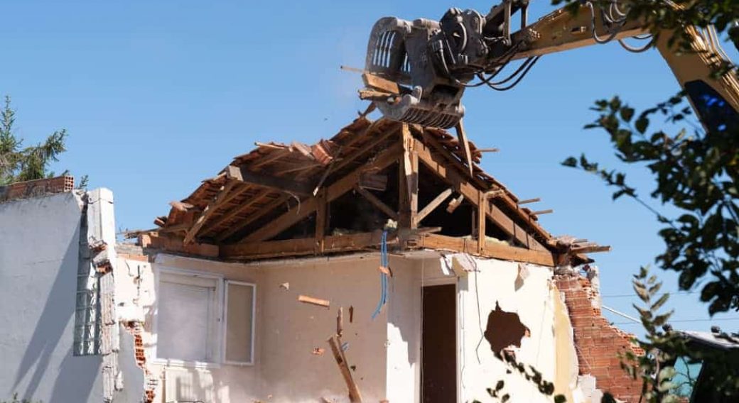 House getting demolished — Demolishing & Remediation In Heatherbrae, NSW